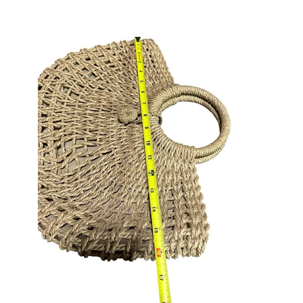 womens handbag purse straw‎ style boho tan beige brown
